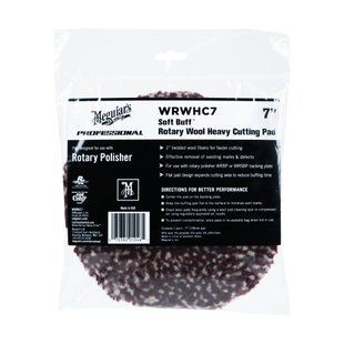 Meguiar's Rotary Wool Heavy Cutting Pad 178 мм. &mdash; полірувальний круг вовняний з мікрофіброю WRWHC7 фото