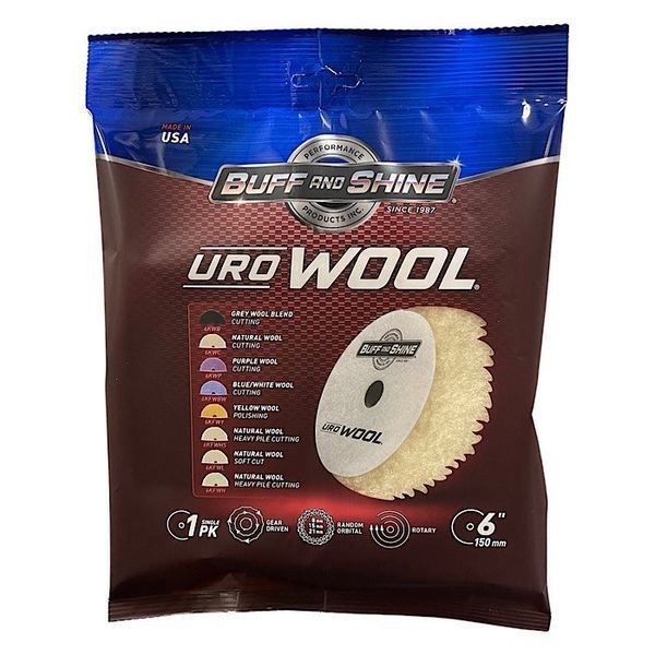 Шерсть лами - односторонній полірувальний круг Uro-Wool з м`якою підложкою - Пад &Oslash; 125 5KFWH фото