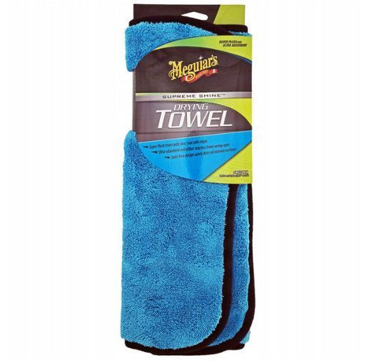 Meguiar's Supreme Shine Drying Towel 39,37x54,61 см. синій &mdash; рушник мікрофібровий для сушки X210100 фото