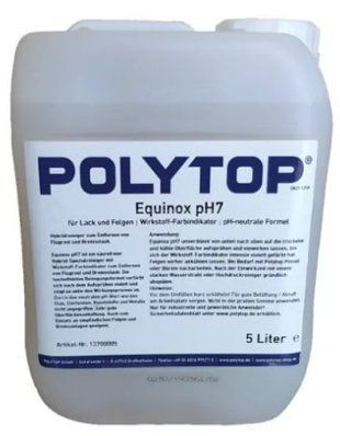 POLYTOP Equinox pH7 5 L - Спеціальний очисник з кольоровим індикатором поверхневої іржі та дисків. DS-7808_Polytop фото