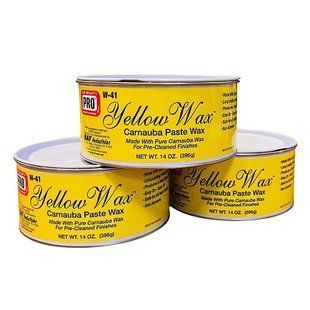 W-41 Yellow Wax Paste Твердий віск для ручної поліровки W-41 фото